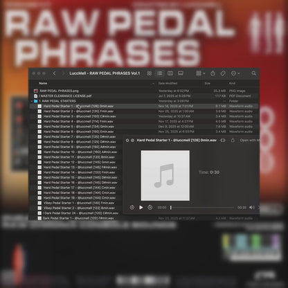 RAW PEDAL PHRASES Vol.1