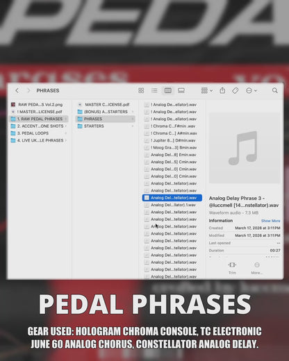 RAW PEDAL PHRASES Vol.2